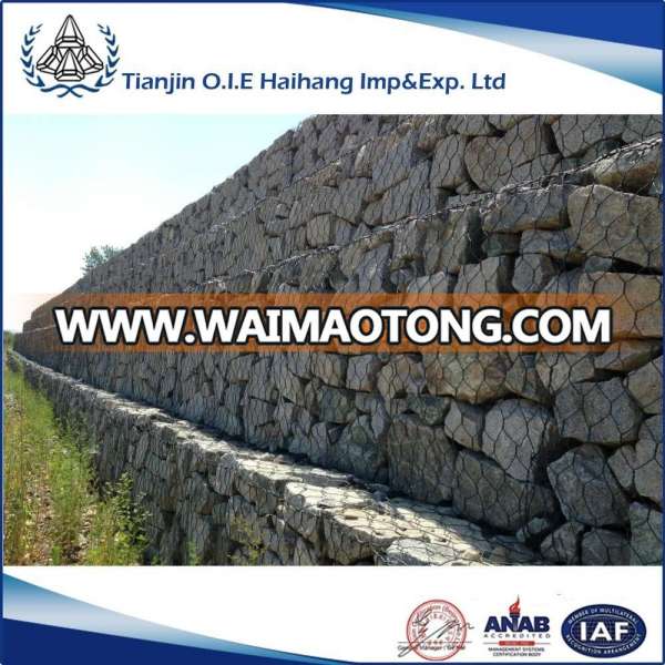 Hot-dip galvanized low carbon steel wire Gabion box / Gabion mattress / gabion mat